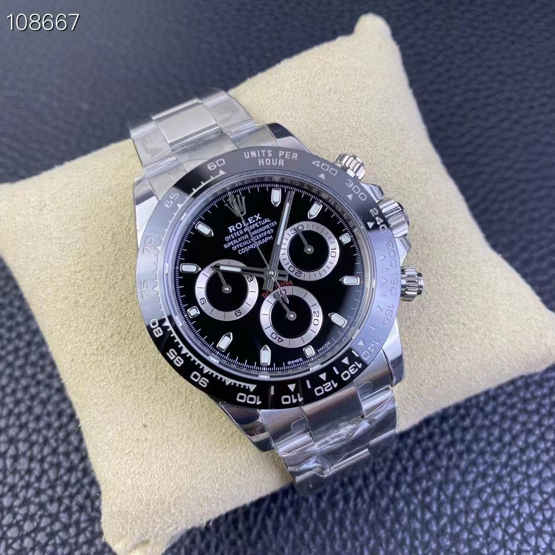 Replica Rolex Cosmograph Daytona Men's Black Dial Watch 116500LN - IP Empire Replica Watches