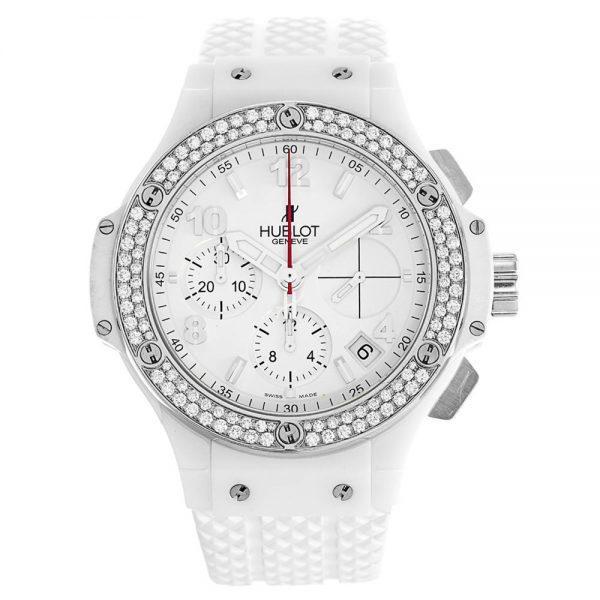 Replica Hublot Big Bang White with Diamond Bezel